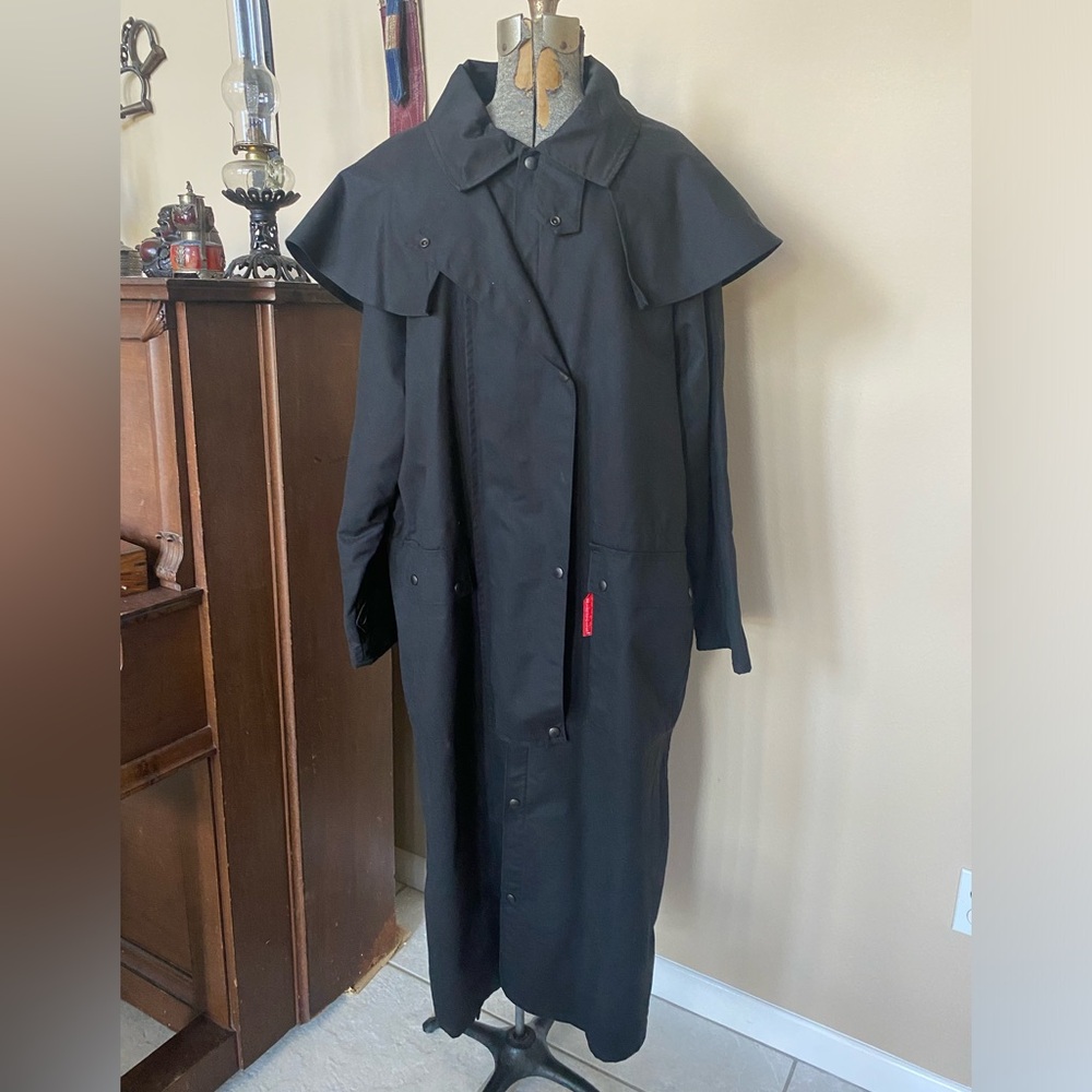 EUC "Down Under Australian Outfitters" Western Duster Rodeo Trench Coat